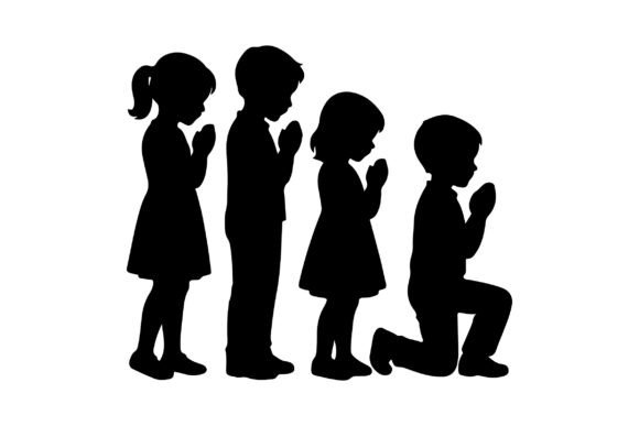 Download Christian Children Silhouette - Premium Resources