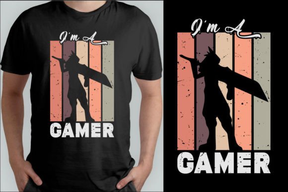 Download Gamer T-shirt Design.Gaming Retro Tshirt - Premium Bundle
