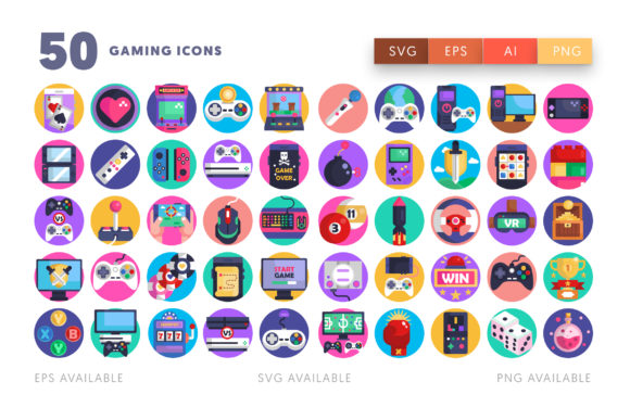Download 50 Gaming Icons - Premium Bundle