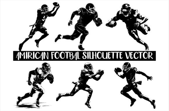 Download American Football Silhouette Vector - Football silhouette Collection