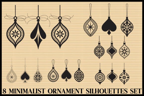 Download 6 Minimalist Ornament Silhouette Bundle - Premium Resources