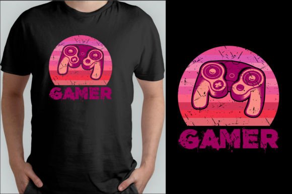 Download Gamer T-shirt Design.Gaming Retro Tshirt - Premium Resources